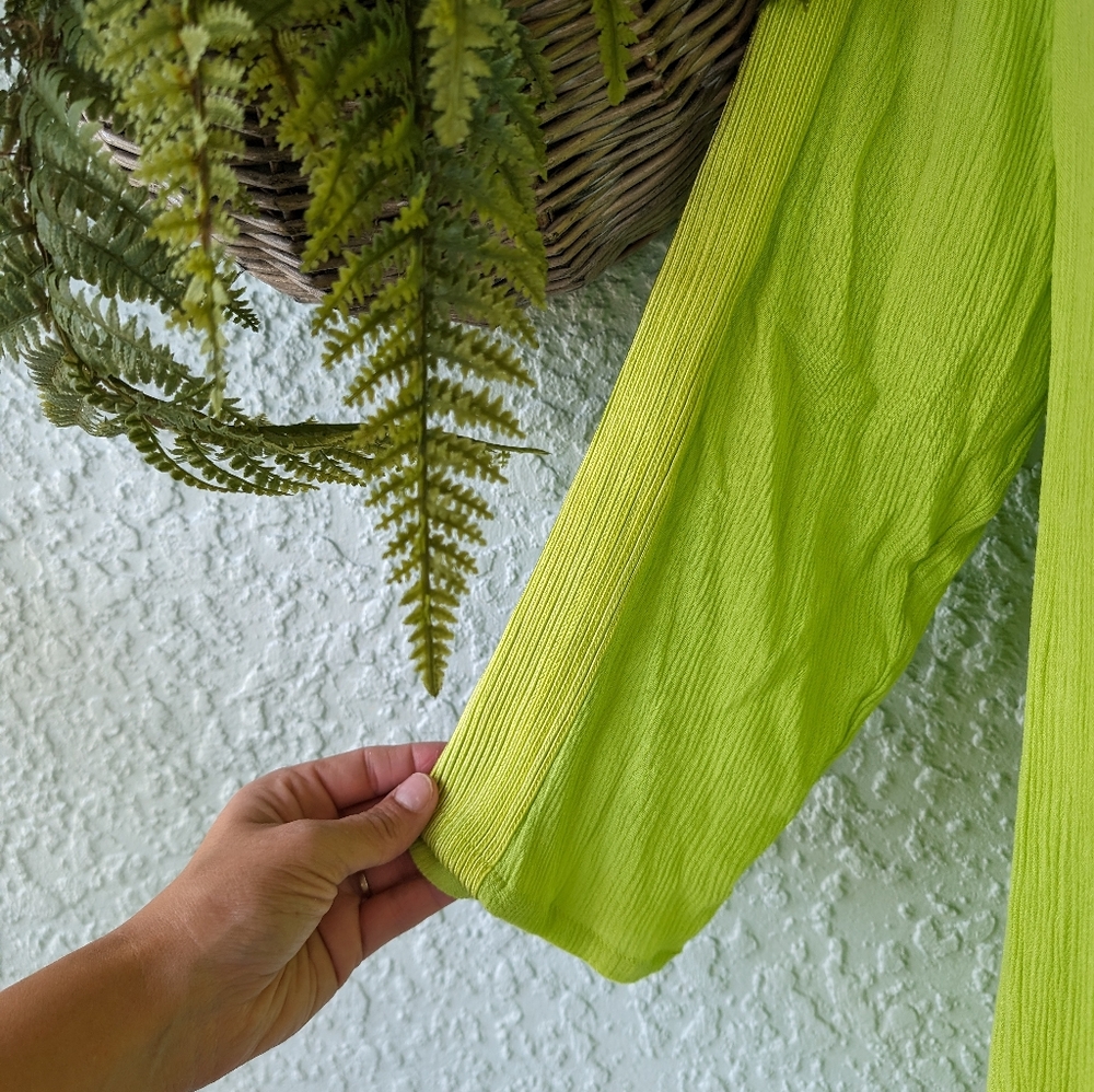 Soft Surrounding Full Button Down Green Asymmetri… - image 6